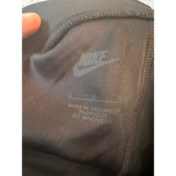 NWOT NIKE LOGO BLACK FULL LENGTH LEGGINGS; SIZE L - Picture 4 of 5